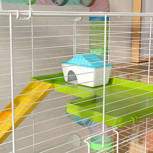 PawHut Large Pet House Cage with Tunnel Tube - Green by PawHut
