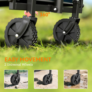 Outsunny 41L Festival Trolley on Wheels - Blue by Outsunny