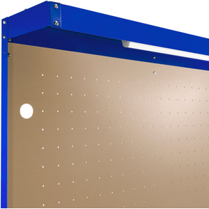 Workbench with Pegboard, Drawer and Light - Blue by Monster Racking
