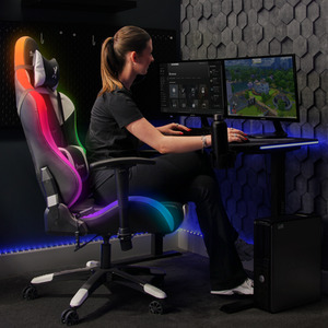 X Rocker Agility Esport Gaming Chair RGB - Black by X Rocker