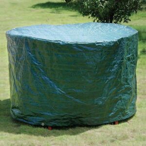 Large Round Waterproof UV Resistant for Firepit BBQ Large Protective Cover - Green by Garden Mile