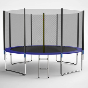 GALACTICA Trampoline Set Enclosure included - Blue / 12ft by GALACTICA