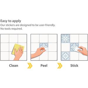 Walplus Wall Tiles Stickers by WALPLUS