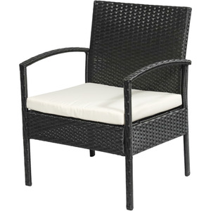 Outsunny 4PC Rattan Sofa Bistro Set - Black by Outsunny