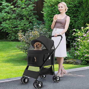 Foldable Pet Stroller by Costway