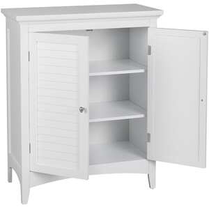 Teamson Home Wooden Bathroom Free Standing Cabinet Unit White ELG-585 - White by Teamson Home