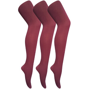 3 Pair Coloured Opaque 80 Denier Plain Block Colour Tights by Sock Snob