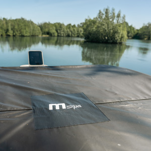 MSpa Oslo 4-6 Person Portable Hot Tub - Carbon Grey - Black by MSpa