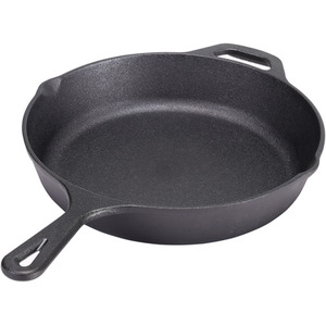 Cast Iron Frying Pan - Dark Grey / 30cm by Livingandhome