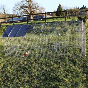 Metal Pet Run with Sunshade and Roof - Steel by Easipet