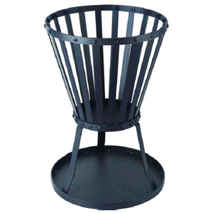 2 Pack of 50cm High, 35cm Diameter Garden Log Burner - Black by Samuel Alexander