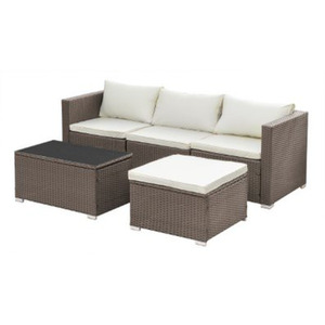 4-Seater Knightsbridge Rattan Sofa Set - Brown