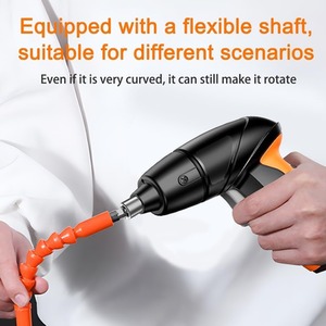 Electric Screwdriver Set Rechargeable DIY Tool Kit - Orange
