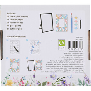 Stained Glass Photo Frame Kit - Black