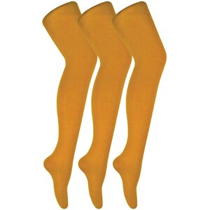 3 Pair Coloured Opaque 80 Denier Plain Block Colour Tights by Sock Snob