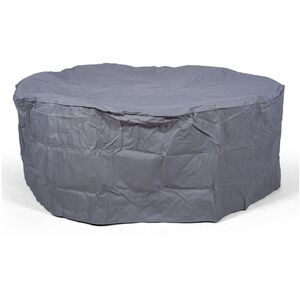 Arizona Round Rattan Patio Dining Set - Brown / 9 by Giardino