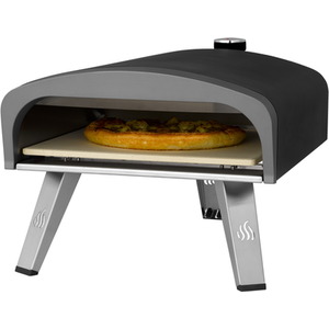 High Performance Table Top Gas Fired Pizza Oven - Black by Tepro