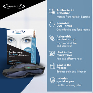 Essential Heated Eye Mask and Cold Eye Compress - Blue by The Eye Doctor