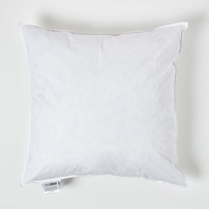 Homescapes Duck Feather Cushion Pad Insert - White / 55cm by Homescapes