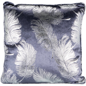 Plume Feather Cushion - Charcoal by Divante