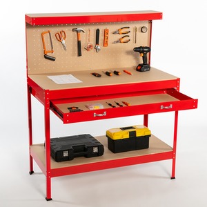 SwitZer Steel Garage Storage Work Bench - Red by SwitZer