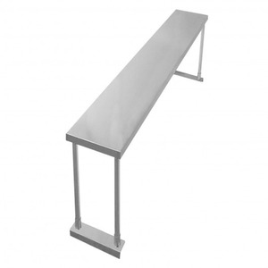 6ft Catering Bench with Single Over-Shelf - Silver by Kukoo