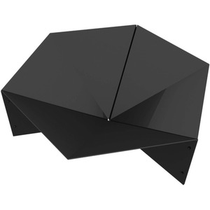 Chic Steel Goblet Design Fire Pit - Black by Primrose