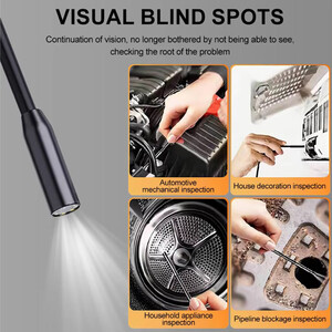 1080P HD Endoscope Camera with 4.3 Inch IPS Screen - Black / 5m