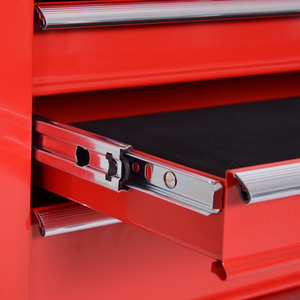 DURHAND Roller Tool Cabinet Storage - Red by DURHAND