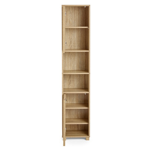 Freestanding Tall Bathroom Cabinet - Natural by VonHaus