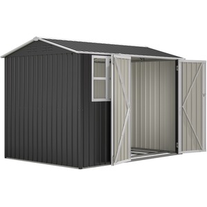 BIRCHTREE Garden Shed with Window - Anthracite / 8x6ft by BIRCHTREE