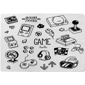 Game Doodles Designer Rug by NA