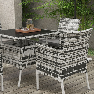 Outsunny 5-Piece Rattan Garden Furniture Set by Outsunny