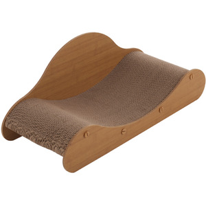Kidkid Extra Large Cat Scratcher and Lounging Bed - Brown by Kidkid