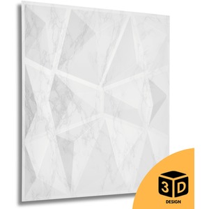 3D Wall Panels (50x50 cm) PVC Cladding Panel in Diamond Design by NOVECRAFTO