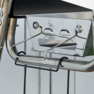 Outsunny Charcoal BBQ Grill Portable - Black by Outsunny