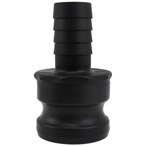 (2 inch) Camlock Adapter x (1.25 inch) Hose Tail - Black by DNA PACKAGING LTD