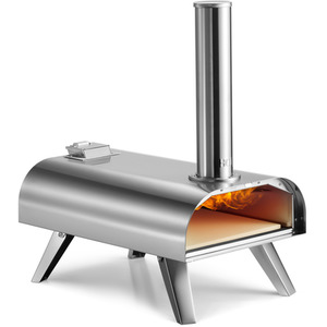 Tabletop Pizza Oven Outdoor - Silver by VonHaus