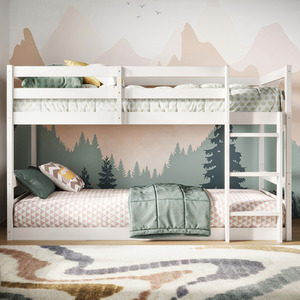 Rest Relax Saturn Low Bunk Bed - White by Rest Relax