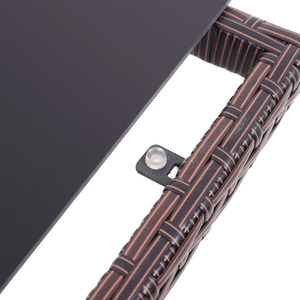 Rattan Dressing Garden Coffee Table - Brown / 23.1kg by Livingandhome