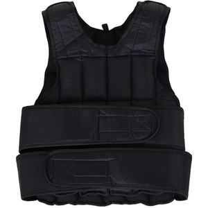 HOMCOM Adjustable Weight Vest - Black / 10kg by HOMCOM