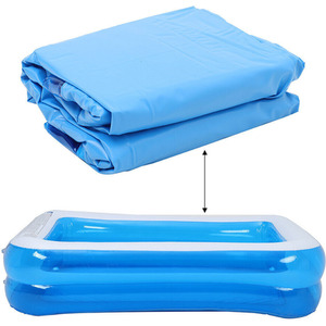 Large Rectangle Swimming Paddling Pool - Blue
