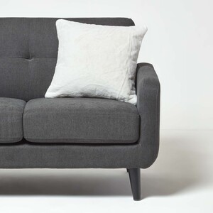 Soft Touch Faux Fur Cushion 46 x 46 cm by Homescapes