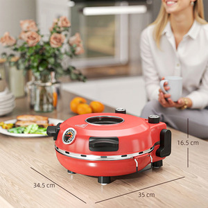 HOMCOM Pizza Oven - Red by HOMCOM