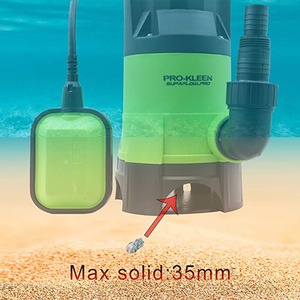 Submersible Water Pump with Float Switch 400W - Green by Pro-Kleen