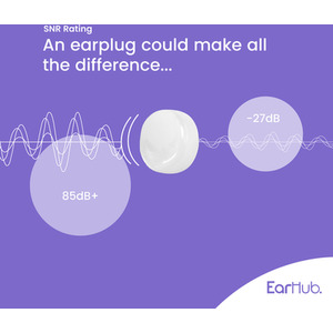 EarHub Sleepwell Soft Premium Silicone Earplugs - White by EarHub