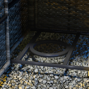 Outsunny 50,000 BTU Output Rattan Fire Pits for Garden by Outsunny