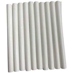 Pack of 10 Matte White Wax Sticks - White by Syntego