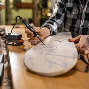 20V Wood and Metal Crafter Soldering Kit - Black by WORX