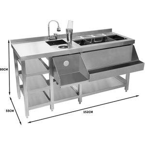 Deluxe Cocktail Bar Station - Silver by Kukoo